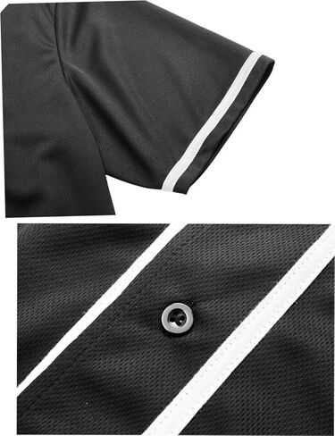 Men Baseball Jersey Button Down Hip Top Shirts Sport Uniform Varsity Jerseys in Kuwait