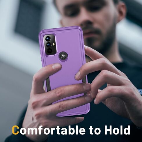 for Moto G 5G 2024 Case with HD Screen Protector, 10 FT Military Grade Drop Protection, Anti-Slip Breathable Design, Air Cushion Full-Body Protection Phone Case, Black in Saudi Arabia