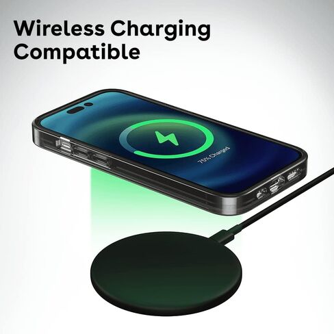 CASETiFY Compact iPhone 12 / iPhone 12 Pro Case [2X Military Grade Drop Tested / 4ft Drop Protection] - Clear Black in Saudi Arabia