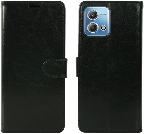 Zase Moto G Stylus (2023) 4G LTE Wallet Phone Case Professional Pouch Slim Fit Flip Folio PU Leather Magnetic Closure w/Kickstand ID Card Slot Strap Design for Motorola G Stylus 2023 (Luxury Black) in Saudi Arabia
