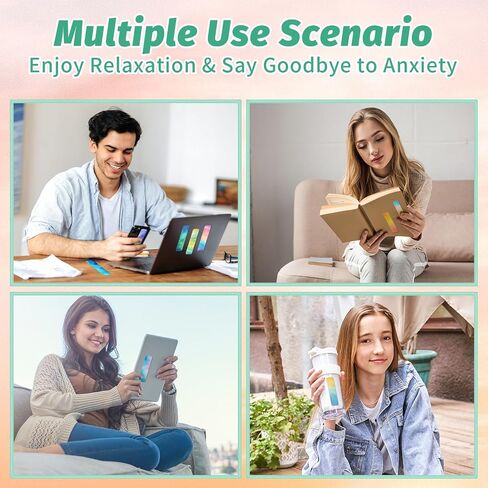 120 قطعة من الملصقات الحسية للقلق المهدئة مع ملصقين مزخرفين - ملصقات مكتبية وملصقات مهدئة للبالغين والمراهقين - عناصر حسية - شرائط حسية لتخفيف القلق in Kuwait