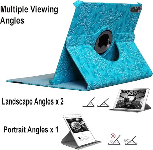 حافظة لجهاز iPad Pro 12.9 الجيل السادس والخامس والرابع والجيل الثالث، غطاء دوار ذكي للاستيقاظ/النوم التلقائي للطراز A2436 A2764 A2437 A2378 A2379 A2461 A2229 A2069 A2232 A1876 A2014 A1895، ليوبارد in Saudi Arabia