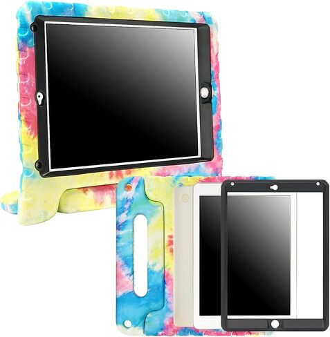 حافظة HDE لجهاز iPad 9.7 بوصة 2018/2017 للأطفال غطاء صلب مقاوم للصدمات ومقبض مع واقي شاشة مدمج لجهاز Apple Education iPad الجديد 9.7 بوصة (الجيل السادس) / الجيل الخامس iPad 9.7 in Kuwait
