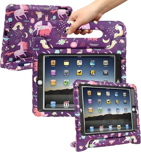 حافظة HDE لجهاز iPad 9.7 بوصة 2018/2017 للأطفال غطاء صلب مقاوم للصدمات ومقبض مع واقي شاشة مدمج لجهاز Apple Education iPad الجديد 9.7 بوصة (الجيل السادس) / الجيل الخامس iPad 9.7 in Kuwait