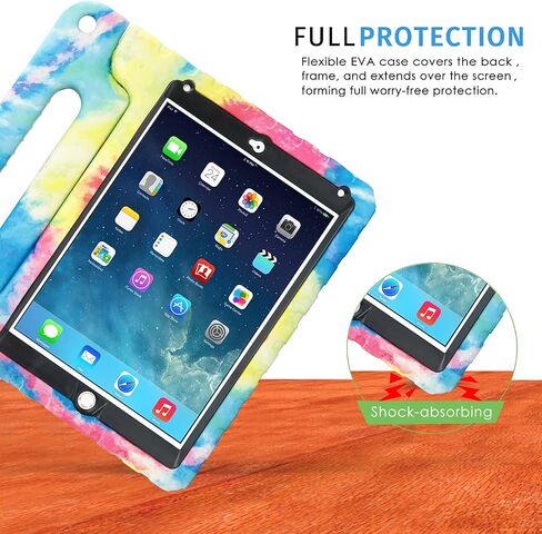حافظة HDE لجهاز iPad 9.7 بوصة 2018/2017 للأطفال غطاء صلب مقاوم للصدمات ومقبض مع واقي شاشة مدمج لجهاز Apple Education iPad الجديد 9.7 بوصة (الجيل السادس) / الجيل الخامس iPad 9.7 in Kuwait