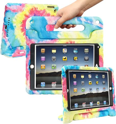 حافظة HDE لجهاز iPad 9.7 بوصة 2018/2017 للأطفال غطاء صلب مقاوم للصدمات ومقبض مع واقي شاشة مدمج لجهاز Apple Education iPad الجديد 9.7 بوصة (الجيل السادس) / الجيل الخامس iPad 9.7 in Kuwait