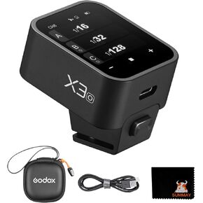 GodoxX3 O touch screen wireless flash guide TLL auto metering high-speed sync built-in lithium battery flash studio light wireless trigger support fast charging X nono (godox Xpro/XProII/X2T upgrade)