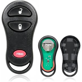Replacement Keyless Entry Remote Car Key Fob GQ43VT9T 315MHz 3 Button for 1999 2000 2001 Cherokee,1999 2000 2001 2002 2003 2004 Jeep Grand Cherokee