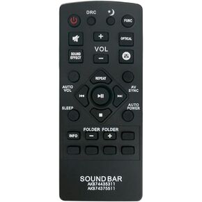 AKB74435311 Replaced Remote fit for LG Soundbar LAS751M LAS855M LAS950M LAS55A1-D LASC55 LAS450H S45A1-D LAS550H S55A2-D LAS455H S55A1-D LAC555H LAS551H