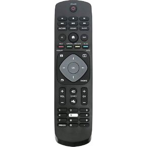 New Replaced Remote fit for Philips TV 24PFL3603 24PFL3603/F7 65PFL5922/F7 RR24PFL3603/F7