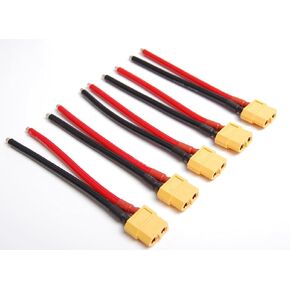 Lot(5) AMASS Female XT60 Connector with 10CM 12awg Wire for RC Turnigy Zippy