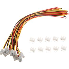 20Pairs JST XH 2.54mm 3Pins Connector, 2.54mm Pitch Female and Male JST Connection Plug Header with 300mm 26AWG Cable
