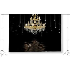 10x10ft Wedding Backdrops Crystal Chandelier Background Chandelier Photography Background Birthday Party Bridal Shower Decor Banner Photo Booth Studio Props KU426