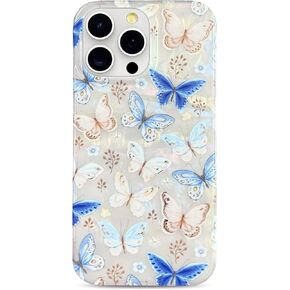 حافظة J.west iPhone 14 Pro، غطاء سيليكون شفاف لامع فاخر، تصميم الفهد 6.1 بوصة للفتيات والنساء