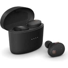 Yamaha TW-E5B True Wireless Earbuds, Bluetooth Headphones, Premium Sound, cVc Clear Voice Capture, Ambient Sound, IPX5 Water Resistant for Sport (Black)