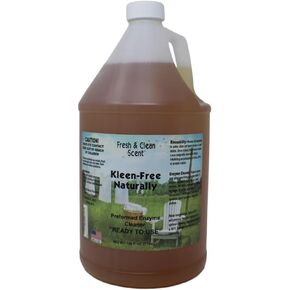 Kleen-Free Naturally Preformed Enzyme Cleaner, Enzyme Solution, Multi-Purpose Cleaner, Laundry Additive and More - Ready To Use - Orginal Scent - 128oz (1 Gallon)