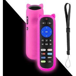 Yimaut Remote wr Anti-Lost Remote Cover, Compatible with Onn Roku/Westinghouse Roku TV Remote, Only for Onn/Westinghouse 32" 42" 43" 40" 50" 55" 58" 60" 65" 70" 75" Smart Roku TV, Glow in Dark