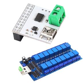 5V 16 Channel USB Relay Module Computer Switch Control, USB Control Switch with PCB Board/High Sensitivity