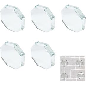 FUATY Glass Pattern Weights for Sewing, Fabric Sewing Weight Cloth Dressmaking Pattern Making and Sample Cutting Weights for Sewing Accessories (5 Pieces)