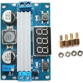 Kiro&Seeu LTC1871 Boost Power Module High Power DC-DC 100W Adjustable Output 3.5-35v Step up Power Supply Converter Module Board with LED Digital Display Voltmeter, C1871-MD-1pcs