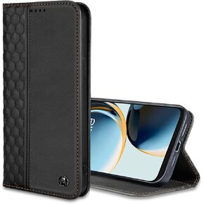 Wallet Case for OnePlus Nord N30 5G 2023 6.72 inch - PU Leather Strong Magnetic Folio Phone Cover with Card Holder Slots, Flip case for OnePlus Nord CE 3 Lite 2023, Black