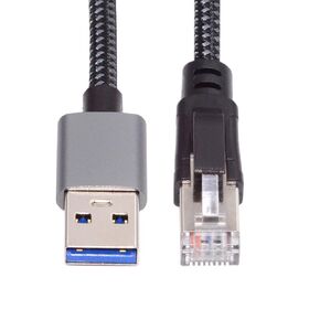 NFHK USB-C to Ethernet Cable USB Type-C to RJ45 Male Cord Directly Connected 1000Mbps Gigabit LAN Network Compatible with Thunderbolt3