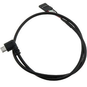50cm Cable Adapter High Speed Micro USB Extension Cable USB Connector to Micro USB Cable Suitable for Connecting Tablet and Laptop and Smartphone