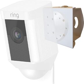 حامل حائط معدني خارجي قابل للتعديل ومقاوم للعوامل الجوية لكاميرا Ring Spotlight السلكية - رمادي فاتح (عبوة واحدة)