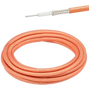 RG400 Coaxial Cable 10ft, Low Loss M17/128 Double Shield 50 Ohm RF Coaxial Cable Flexible Cable