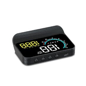 جهاز عرض الزجاج الأمامي M12، عداد السرعة الرقمي للسيارة، عداد السرعة OBD2/GPS مع السرعة، تحذير السرعة الزائدة، عرض درجة حرارة الماء، الاتجاه، مناسب لجميع المركبات. in Kuwait