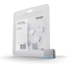 Lindy USB Port Blocker - Pack of 10 - Blue 40462 in Saudi Arabia