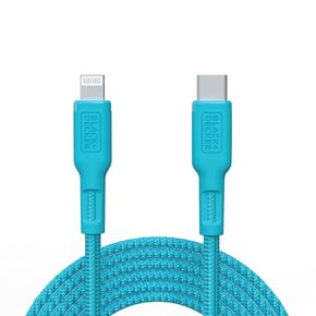 BLACK+DECKER USB C to Lightning Cable - Fast Compatible iPhone Lightning Cable - Durable Braided Type C iPhone Charger Cord - for Travel and Daily Use - Multiple Colors and Lengths - 6ft