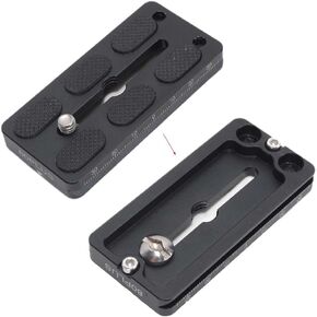 8cm Quick Release Plate for Large Camera Body with Battery Grip, Compatible with Arca-Swiss Fit Tripod Panning Ball Head Clamp
