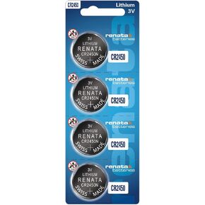 Renata CR2450N Batteries - 3V Lithium Coin Cell 2450 Battery (4 Count)