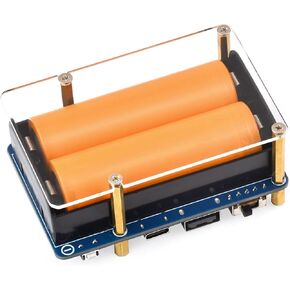 UPS HAT (D) for Raspberry Pi, 5V Uninterruptible Power Supply, Supports 21700 Li Battery (NOT Included), Pogo Pins Connector Design Compatible with Raspberry Pi 4B/3B+/3B,etc.