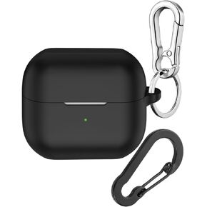 Compatible with Samsung Galaxy Buds 3 Case, Soft Silicone Protective Case for Galaxy Buds 3 Pro with Keychain, Shockproof Cover Case for Galaxy Buds Pro 3 (2024) for Women Men (Purple)