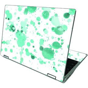 MightySkins Glossy Glitter Skin Compatible with Acer Chromebook CP311 (2021) - Teal Splatter | Protective, Durable High-Gloss Glitter Finish | Easy to Apply and Change Styles | Made in The USA