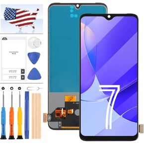 A-MIND TFT LCD Screen Replacement for OnePlus 7 GM1901, GM1900, GM1905, GM1903 LCD Display Touch Screen Panel Digitizer Glass Full Assembly Repair Parts Kit (Black no Frame)