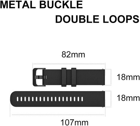 YEEJOK Compatible for Garmin Watch Bands Silicone, 20mm Vivoactive 5/3 Bands, Venu 3/2 Bands, 18mm Venu 2S/2S,Vivoactive 4S Watch Straps, 22mm Vivoactive 4 Bands.45mm Fitness Replacement for Men Women in Saudi Arabia