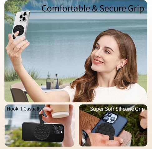 Suction Cup Phone Mount [Upgraded 19 Suction Cups], Hands-Free Mirror Shower Wall Phone Holder Mount for iPhone/Samsung/Google,TikTok Creator, Videos, Selfies in Saudi Arabia