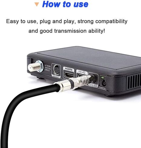 محول RCA ذكر إلى F أنثى ومحول RCA أنثى إلى F ذكر، قابس فيديو من النوع F إلى RCA، موصل محول كابل محوري لـ Atari 2600، 7800 Sega، جهاز الاستقبال، وحدة تحكم الألعاب، تلفزيون (20 حزمة) in Saudi Arabia