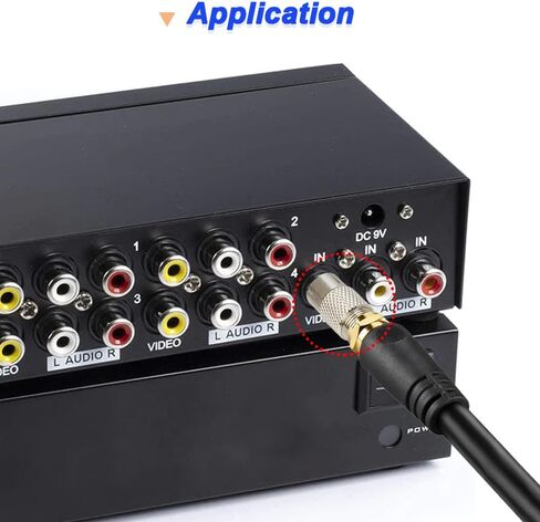 محول RCA ذكر إلى F أنثى ومحول RCA أنثى إلى F ذكر، قابس فيديو من النوع F إلى RCA، موصل محول كابل محوري لـ Atari 2600، 7800 Sega، جهاز الاستقبال، وحدة تحكم الألعاب، تلفزيون (20 حزمة) in Saudi Arabia