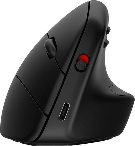 HP 920 ماوس عمودي مريح لاسلكي بلوتوث 5.3 ودونجل USB، 5 أزرار قابلة للبرمجة، بطارية 16 أسبوع، أجهزة متعددة، أنظمة تشغيل متعددة (متجددة) in Saudi Arabia