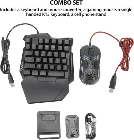for Mix Pro Keyboard and Mouse Converter, 4 in 1 Mobile Game Combo Pack Gaming Keyboard Mouse Converter Customized Key Settings in Saudi Arabia