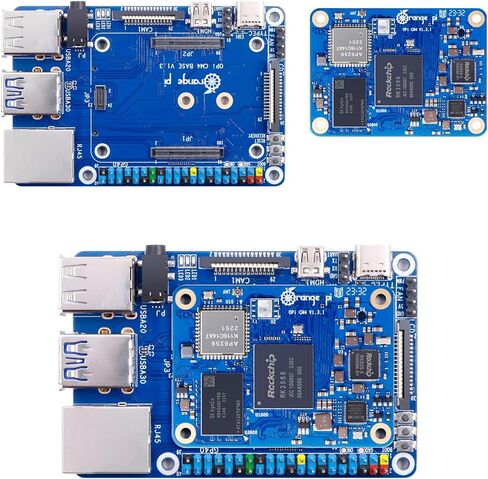 Orange Pi CM4 4G32GB مع لوحة قاعدة RK3566 رباعية النواة 64 بت كمبيوتر لوحي واحد، تردد 1.8 جيجا هرتز واي فاي وبلوتوث 5.0 مدمج RKNN NPU AI Accelerator (4G32G+لوحة أساسية) in Saudi Arabia