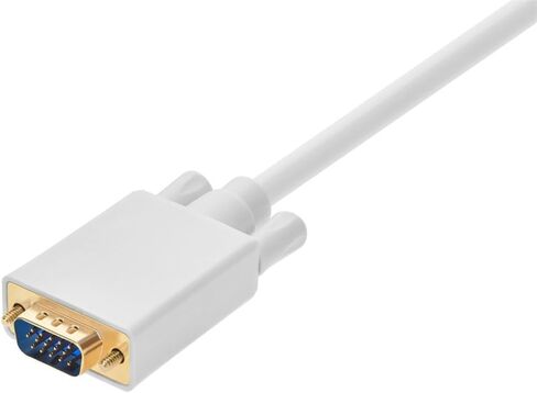 كابل Monoprice 6ft 28AWG DisplayPort إلى VGA - أبيض in Saudi Arabia