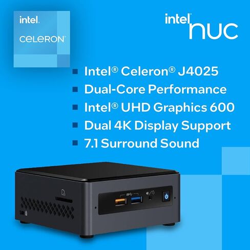 Intel NUC NUC7CJYH Barebone System - Mini PC Celeron J4005 in Saudi Arabia