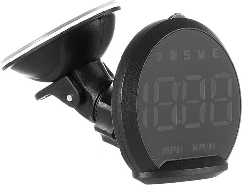 GPS Speedometer, LED Head Up Display for Cars, Digital GPS Speedometer with Compass Clock, Overspeed Alarm Fatigue Driving Reminder, USB 5V Powered Compatible with All Vehicles in Saudi Arabia
