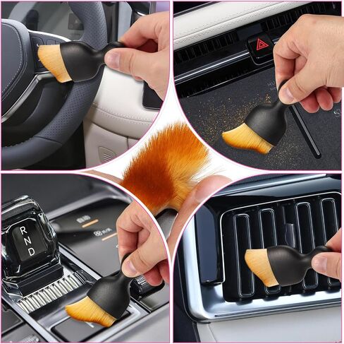 Vioview Car Detailing Kit Interior Cleaner, 24 PCS Interior Car Cleaning Kit with 4-in-1 Portable Car Vacuum Cleaner, Car Cleaning Supplies with Detailing Brush Set, Car Accessories for Men/Women Gift in Saudi Arabia