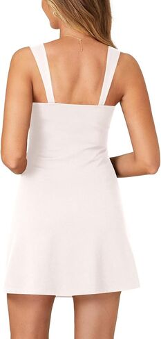 Women's Sexy Sleeveless Tie Front Lace Trim Sweetheart Neck A Line Party Mini Dress in Kuwait